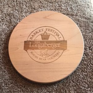 Longaberger basket lid.